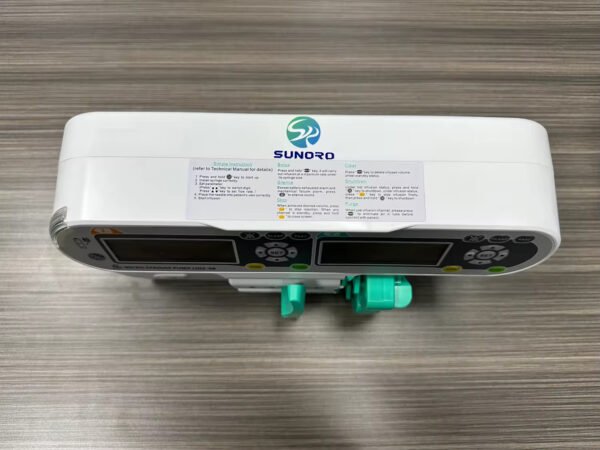 Main-01 SRS-9B Double Channel Digital Medical Electric Volumetric IV Syringe Infusion Pump for Human Vet
