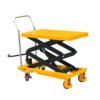 Main-01 SR-CC16 Economic Heavy Duty Steel Lift Table Platform Lift Trolley Manual Lift for Warehouse Handling and Factory Production Line