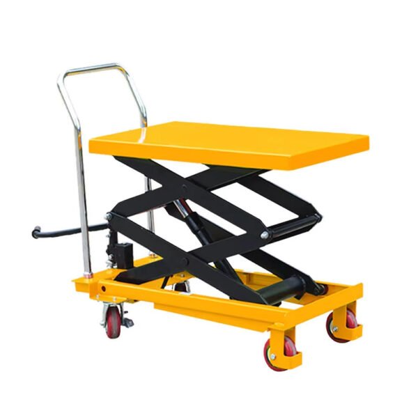 Main-01 SR-CC16 Economic Heavy Duty Steel Lift Table Platform Lift Trolley Manual Lift for Warehouse Handling and Factory Production Line