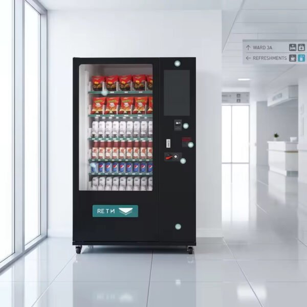 Main-01 SM-ZL-N60-S21.5-NA/EU 21.5" Touch Screen Automatic Vending Machine for Drinks Snacks, 300-600pcs Capacity with Multi Payment Methods