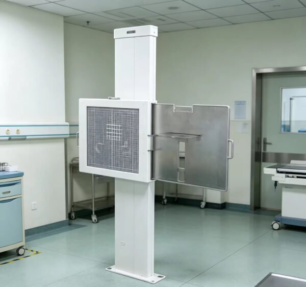 Main-01 NK17SG Vertical X-ray Bucky Stand, Adjustable Height, Compatible 5"-17" Cassette, Optional Grid & Mobile Base