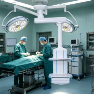 Main-01 MX-DT04 Advanced Hospital Ceiling Pendant System Electrically-Powered Steel Metal Surgical Lifting Tower Enhanced Patient Care