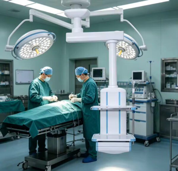 Main-01 MX-DT04 Advanced Hospital Ceiling Pendant System Electrically-Powered Steel Metal Surgical Lifting Tower Enhanced Patient Care