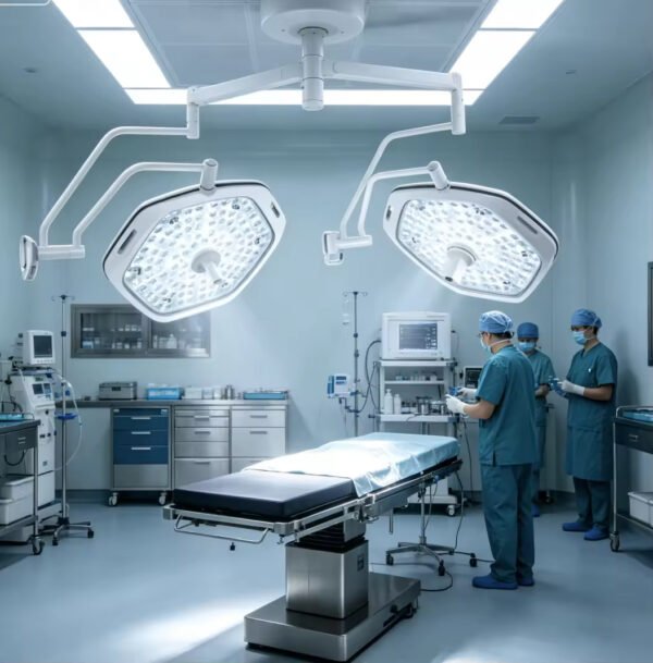 Main-01 OL968080 Surgical Light Ultra Bright 3000K LED Surgical Shadowless Light 160000 Lux 96 CRI Floor Stand CE Certified (复制)