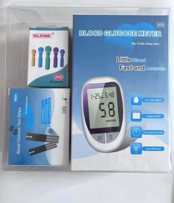 Main-01 HK-100 Blood Glucose Meter Household Blood Glucometer Check Blood Sugar Test Machine Blood Glucose Meter