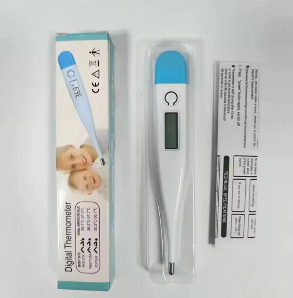 Main-01 KH-101 Electric Adult & Baby Digital Thermometer with Hard Head Measures Fahrenheit & Celsius for Underarm Temperature Checks