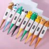 KH-102 Cartoon Cow and Monkey Animal Head Design Soft-Tip Electronic Digital Thermometer for Children and Infants English Version