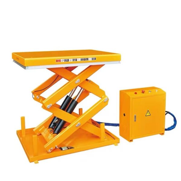 Main-02 SR-CC16 Economic Heavy Duty Steel Lift Table Platform Lift Trolley Manual Lift for Warehouse Handling and Factory Production Line