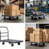 Main-02 SR-CC18 450KG Hand Platform Truck Heavy Duty Manual Platform Truck Trolley Mobile Trolley