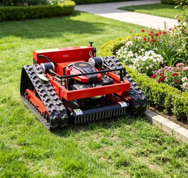 Main-02 HT-550B Remote-controlled Lawn Mower DIY Garden Crawler Grass Cutter Gasoline Lawn Mover Remote Control CE ISO Certified