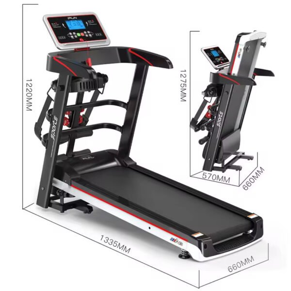 Main-02 A6S Walking Folding Treadmill Machine for Sale Low Price Home Electric Manual Television Fitness Running Custom LED Screen Unisex