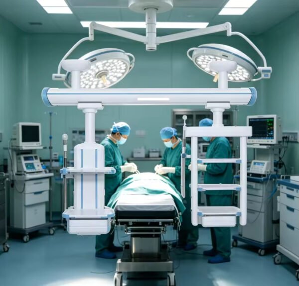 Main-02 MXDQ-1 Steel Manual Medical Lifting Tower CE Certified Comprehensive Ceiling Mounted Hospital ICU Surgical Equipment Pendant
