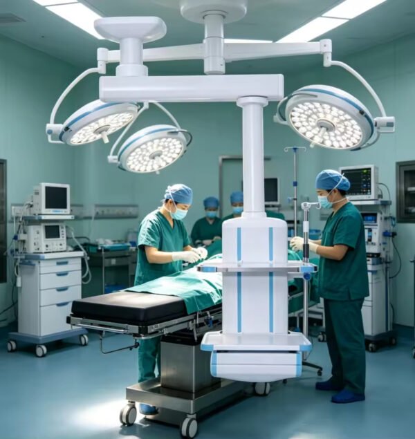 Main-02 MX-DT04 Advanced Hospital Ceiling Pendant System Electrically-Powered Steel Metal Surgical Lifting Tower Enhanced Patient Care