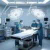 Main-02 OL968080 Surgical Light Ultra Bright 3000K LED Surgical Shadowless Light 160000 Lux 96 CRI Floor Stand CE Certified (复制)