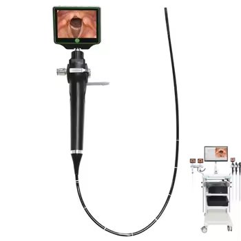 Main-02 SR-KR-4 Premium 3.5 Inch Monitor Medical Video Portable Fiber Optic Fiberoptic Flexible Laryngoscope