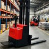 Main-03 SR-CC08 2t Full Electric Stacker Small Lithium Battery Powered Container Walkie Straddle Stacker Forklift