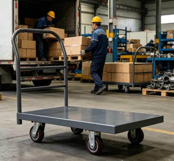 Main-03 SR-CC18 450KG Hand Platform Truck Heavy Duty Manual Platform Truck Trolley Mobile Trolley
