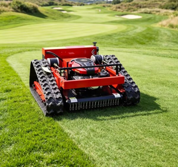 Main-03 HT-550B Remote-controlled Lawn Mower DIY Garden Crawler Grass Cutter Gasoline Lawn Mover Remote Control CE ISO Certified