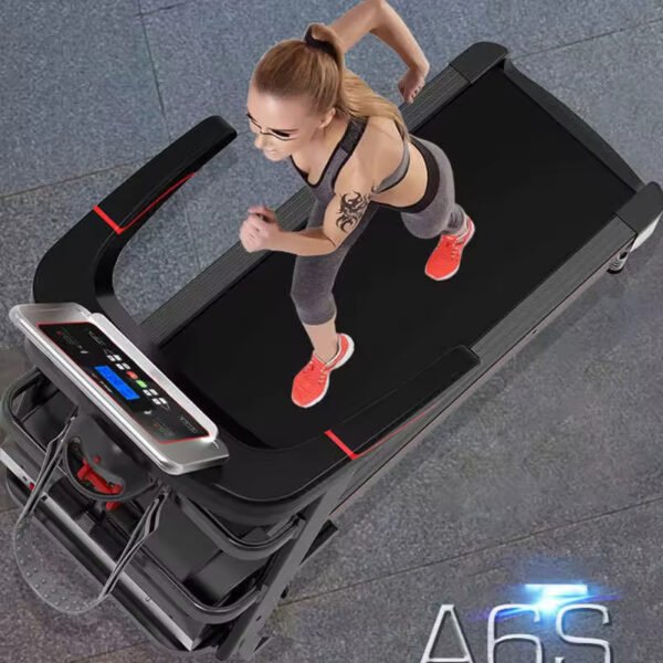 Main-03 A6S Walking Folding Treadmill Machine for Sale Low Price Home Electric Manual Television Fitness Running Custom LED Screen Unisex