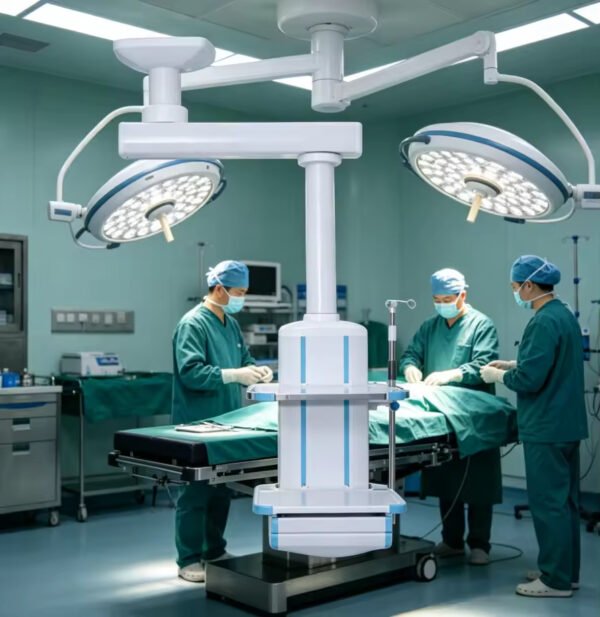 Main-03 MX-DT04 Advanced Hospital Ceiling Pendant System Electrically-Powered Steel Metal Surgical Lifting Tower Enhanced Patient Care