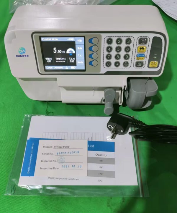 Main-04 SF-610B Automatic Single-Channel Metal Infusion Syringe Pump Reusable Medical Device for Micro ICU CCU