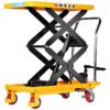 Main-04 SR-CC16 Economic Heavy Duty Steel Lift Table Platform Lift Trolley Manual Lift for Warehouse Handling and Factory Production Line