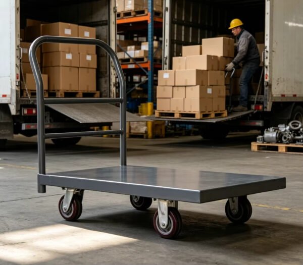 Main-04 SR-CC18 450KG Hand Platform Truck Heavy Duty Manual Platform Truck Trolley Mobile Trolley