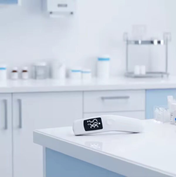 Main-04 AET-R1D2 Classical Forehead Thermometer Non Touch Thermometers for Baby LED Electric Ce White Personal Protective Products