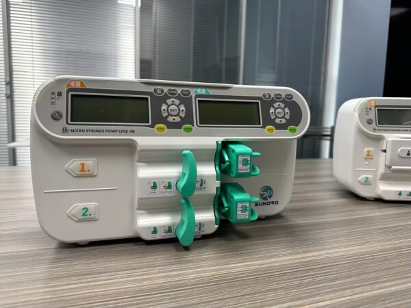 Main-05 SRS-9B Double Channel Digital Medical Electric Volumetric IV Syringe Infusion Pump for Human Vet