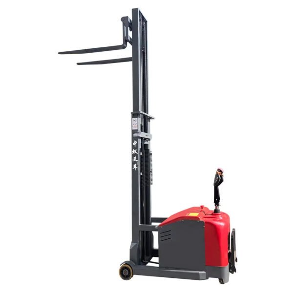 Main-05 SR-CC10 Wholesale Price Lithium-Ion Electric Pallet Stacker Full Walkie Stacker Self Lifting 2t Hydraulic Stand Stacker 1150mm Fork