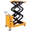 Main-05 SR-CC16 Economic Heavy Duty Steel Lift Table Platform Lift Trolley Manual Lift for Warehouse Handling and Factory Production Line