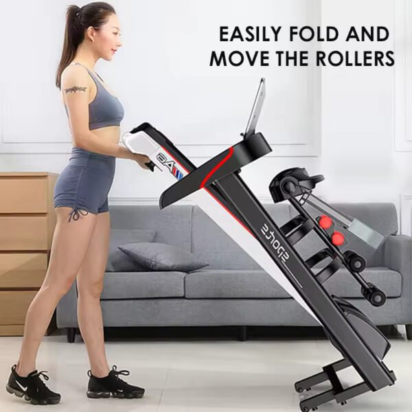 Main-05 A6S Walking Folding Treadmill Machine for Sale Low Price Home Electric Manual Television Fitness Running Custom LED Screen Unisex
