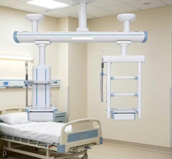 Main-05 MXDQ-1 Steel Manual Medical Lifting Tower CE Certified Comprehensive Ceiling Mounted Hospital ICU Surgical Equipment Pendant