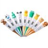 KH-102 Cartoon Cow and Monkey Animal Head Design Soft-Tip Electronic Digital Thermometer for Children and Infants English Version