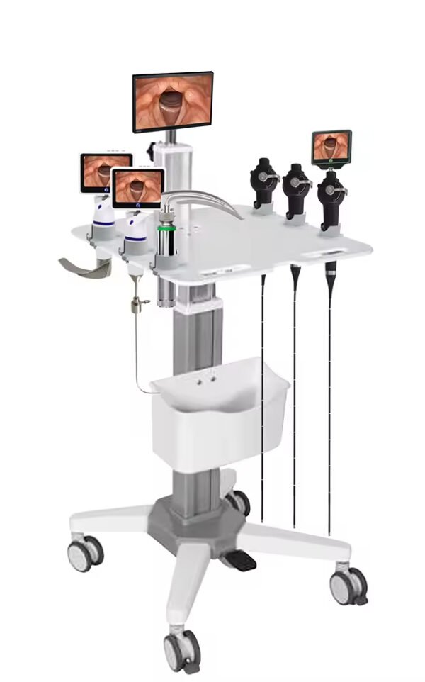 Main-06 SR-KR-4 Premium 3.5 Inch Monitor Medical Video Portable Fiber Optic Fiberoptic Flexible Laryngoscope