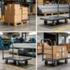 Main-06 SR-CC18 450KG Hand Platform Truck Heavy Duty Manual Platform Truck Trolley Mobile Trolley