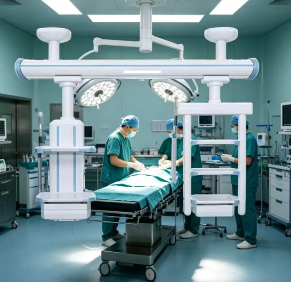 Main-06 MXDQ-1 Steel Manual Medical Lifting Tower CE Certified Comprehensive Ceiling Mounted Hospital ICU Surgical Equipment Pendant