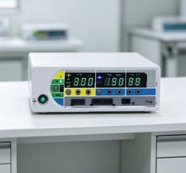 Detail-02 SJ350A Electrosurgical Unit 350W Multi-Mode Desktop High-Frequency Electrosurgical Unit
