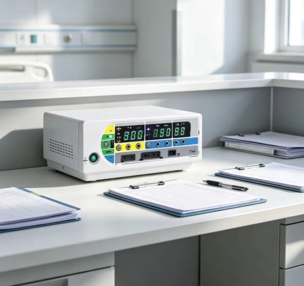 Detail-03 SJ350A Electrosurgical Unit 350W Multi-Mode Desktop High-Frequency Electrosurgical Unit