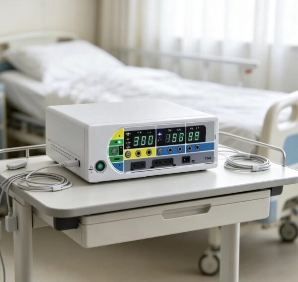 Detail-04 SJ350A Electrosurgical Unit 350W Multi-Mode Desktop High-Frequency Electrosurgical Unit