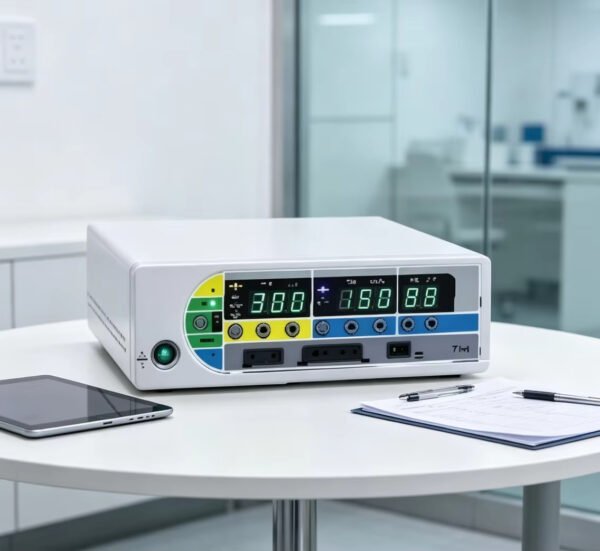 Detail-05 SJ350A Electrosurgical Unit 350W Multi-Mode Desktop High-Frequency Electrosurgical Unit