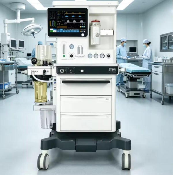 Main-01 Atlas N6 Anesthesia Machine O2,N2O,AIR, High Visual ACGO Function for Hospital