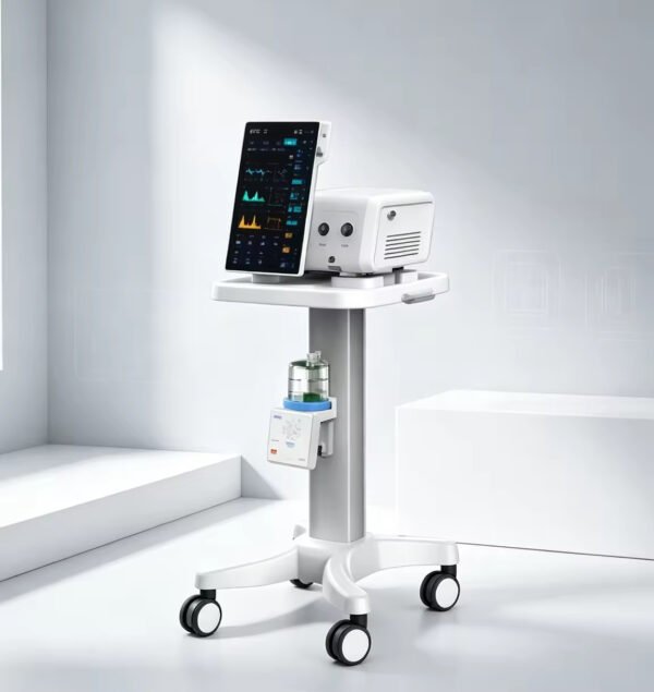 Main-01 T80 Portable Electric Hospital Intensive Care Unit Ventilator Equipped with a 15-inch Touch Screen Display and Life Sign Monitoring