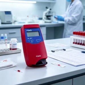 Main-01 HB-201 Hemoglobin Analyzer Microcuvettes Hemoglobin test Strips Test Kits 4 Bottles Per Box
