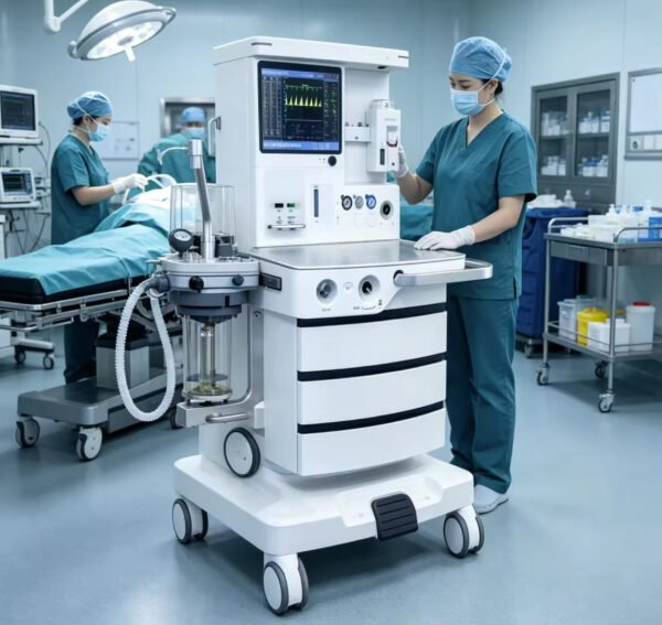 Main-02 S6200 Anesthesia System 15" TFT LED Touch Screen Aneasthesia Machine