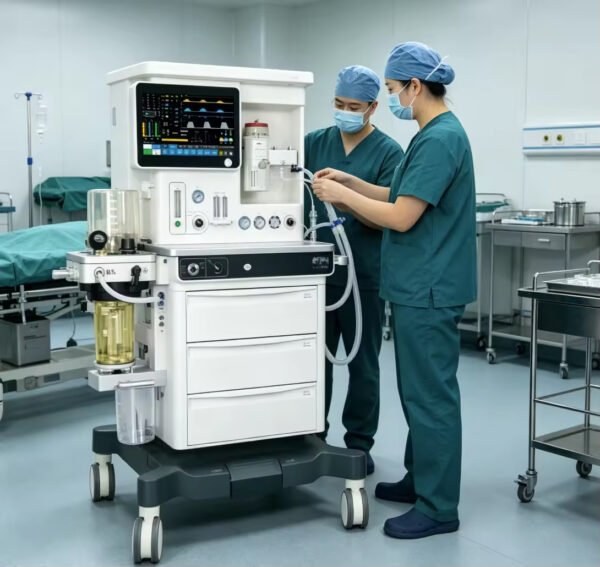 Main-02 Atlas N6 Anesthesia Machine O2,N2O,AIR, High Visual ACGO Function for Hospital
