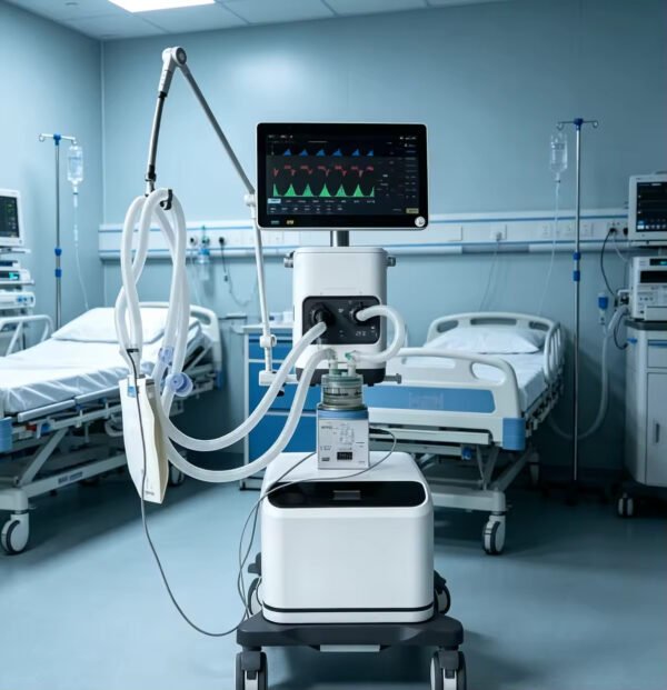 Main-02 S1800C Medical Hospital Ventilator LED Display Respiratory Multi-Ventilation Mode Medical Ventilator