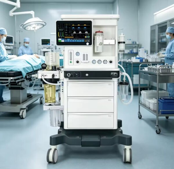Main-03 Atlas N6 Anesthesia Machine O2,N2O,AIR, High Visual ACGO Function for Hospital
