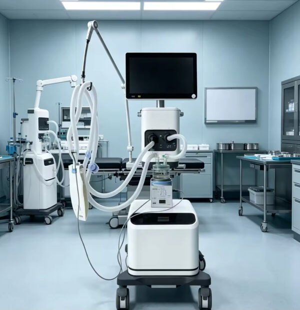 Main-03 S1800C Medical Hospital Ventilator LED Display Respiratory Multi-Ventilation Mode Medical Ventilator