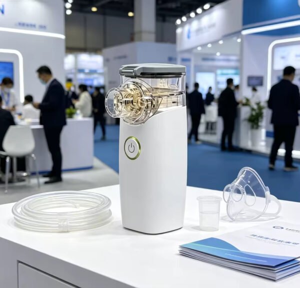 NE -M01Portable Handheld Plastic Electric Mesh Nebulizer with Removable Battery for Medical Use